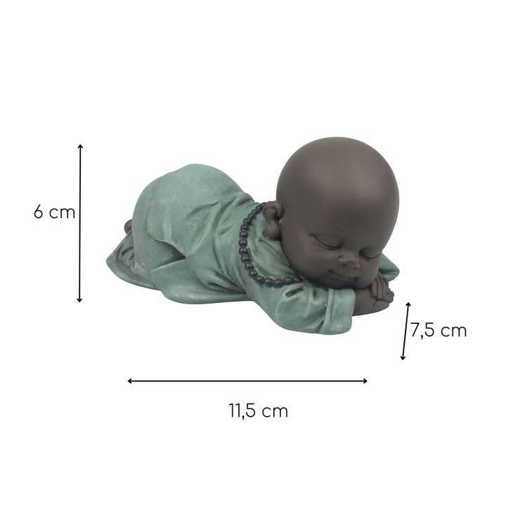 Zen'Arôme - Wholesale Decorative Figurine - Bronze Snoring Buddha Figurine - Good Luck Gift Idea4