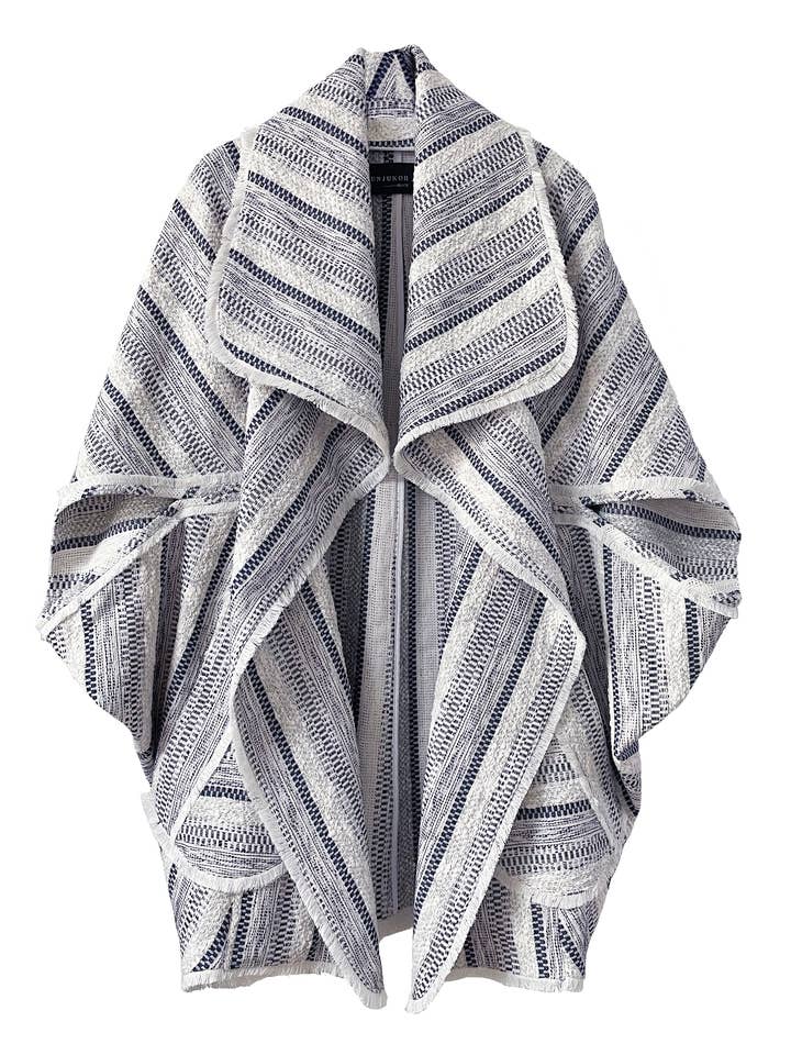 Round Shape Stripe Cardigan for wholesale by EUNJUKOH