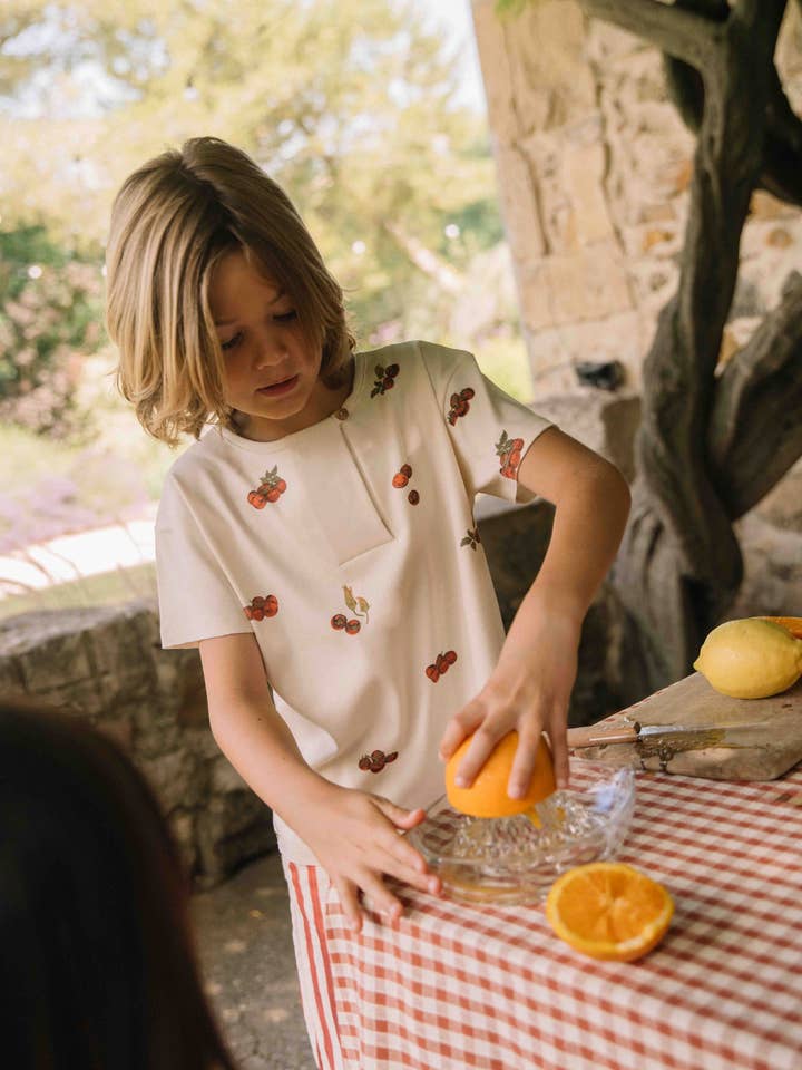 Maglietta Orso Jersey Ecru Pomodori per la vendita all'ingrosso da parte di Studio Bohème Paris
