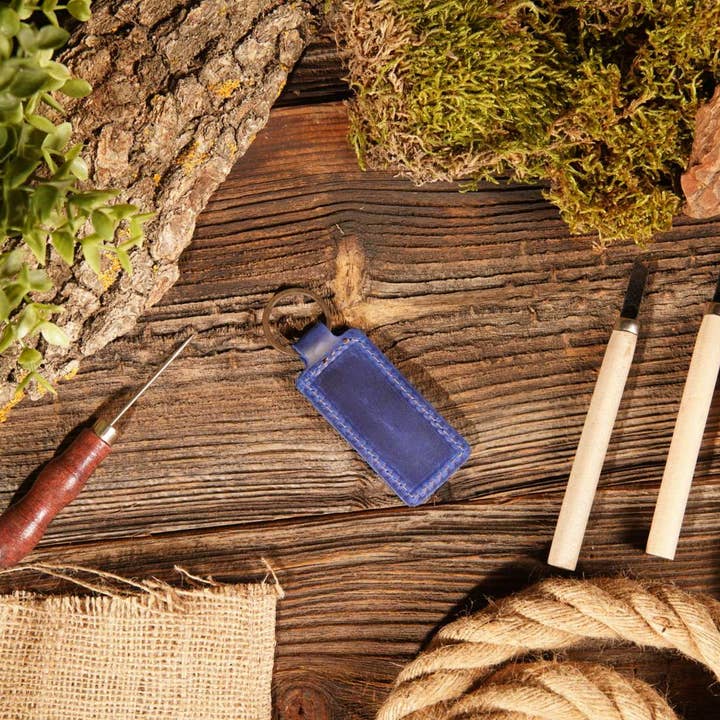 American Leather Goods - Wholesale Keychain - Unisex - Leather Keychain, Geniune Leather Keychain