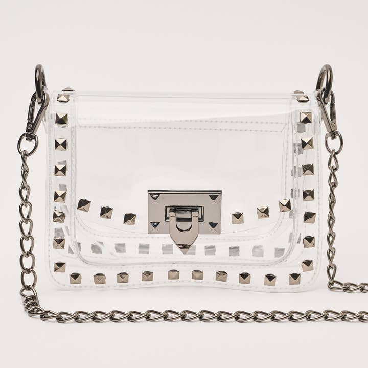 Jackie i Gunmetal for engroshandel hos Clearly Handbags