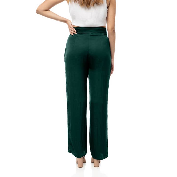 Naked Zebra Rack - Wholesale Pants - Women's - Ruched Waist Satin Pants14