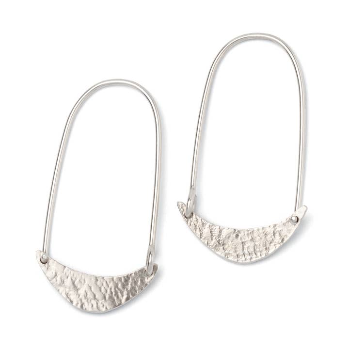 Boucles d'oreilles croissant de lune pour la vente par kari woo art jewellery