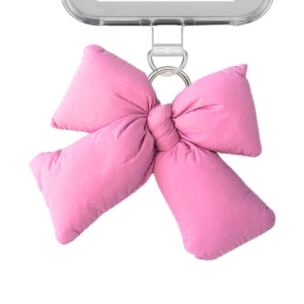 Lil´ Pink Bow Puffy Keychain for wholesale by Build a Caze