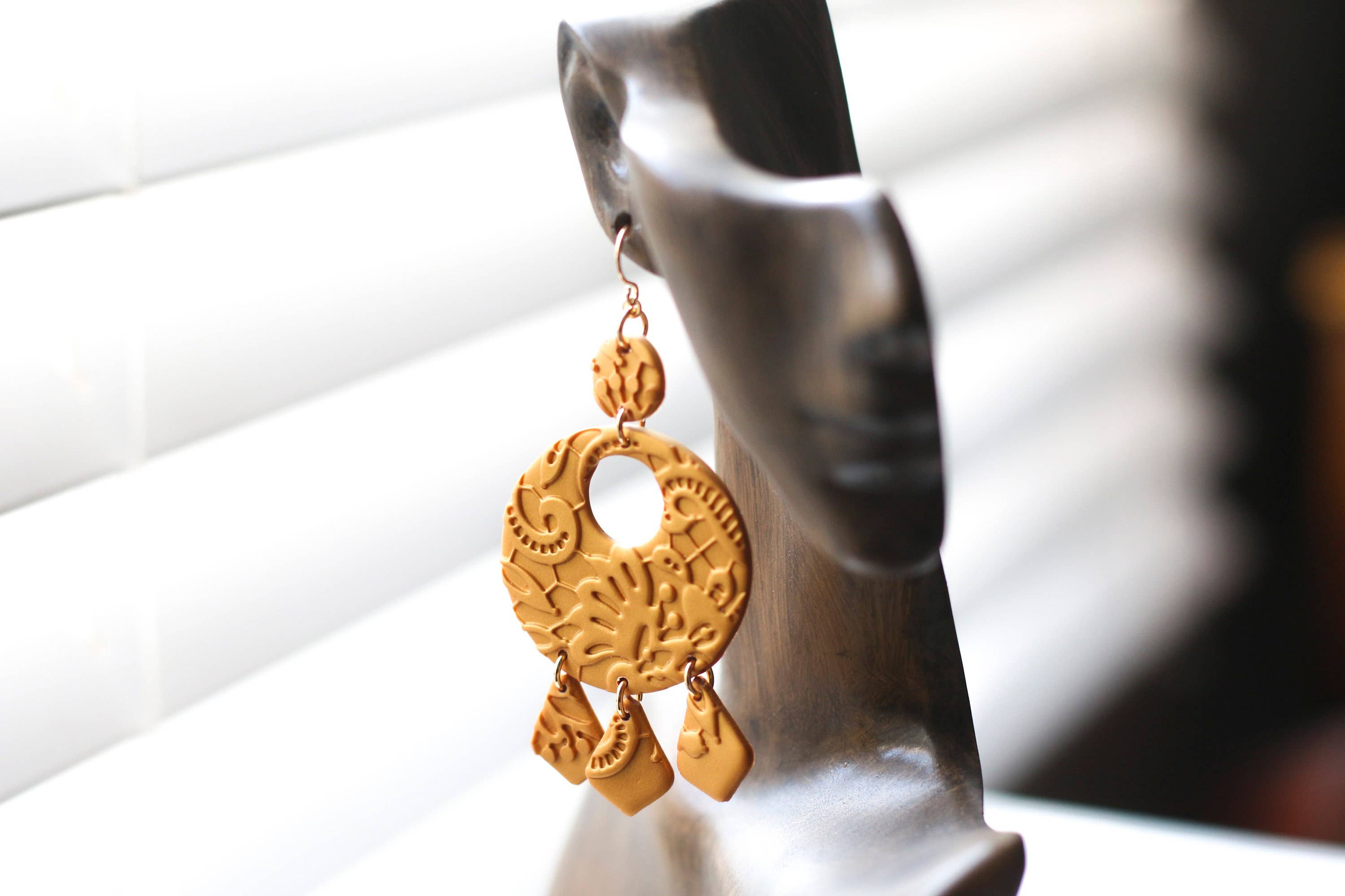 Skye Eclisse Jewelry - Vendita all'ingrosso Orecchini pendenti - Orecchini messicani in oro per donna, orecchini Frida Kahlo7