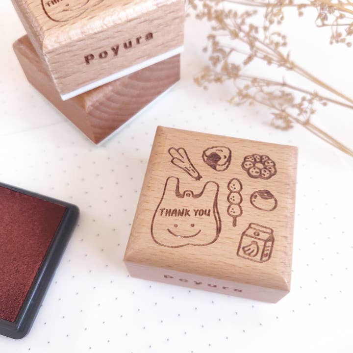 Poyura - Wholesale Rubber/Decorative Stamp - Asian Mart Wooden Stamp0