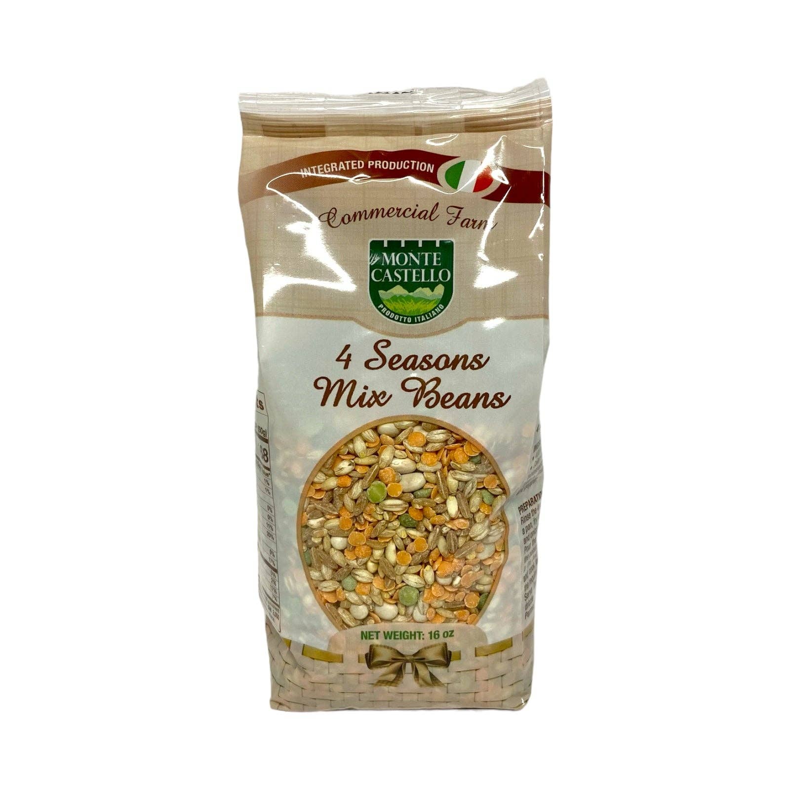 Made in eatalia - Wholesale Soup - Monte Castello Four Seasons Mix Beans 16oz0