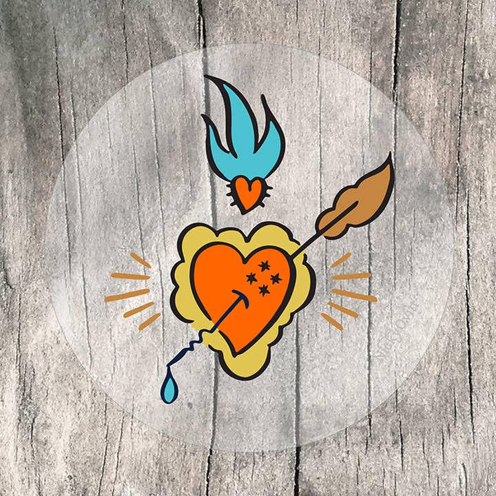 Heart Sticker for wholesale by Nicky Ovitt Gifts & Goods