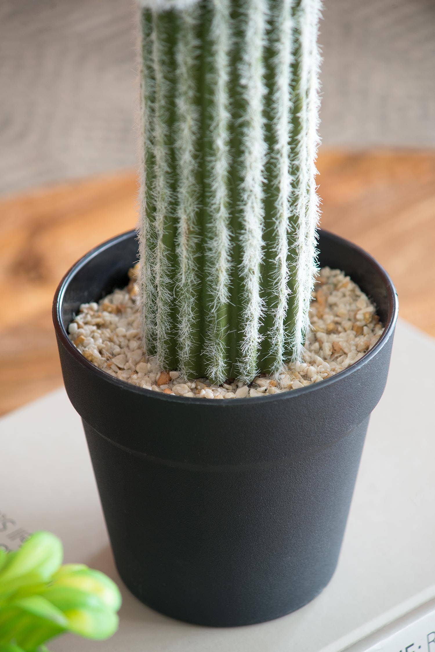 A&B Home Group Inc. - Wholesale Artificial Plant - 8x5x24.5"H Potted Faux Saguaro Cactus - White/Green5