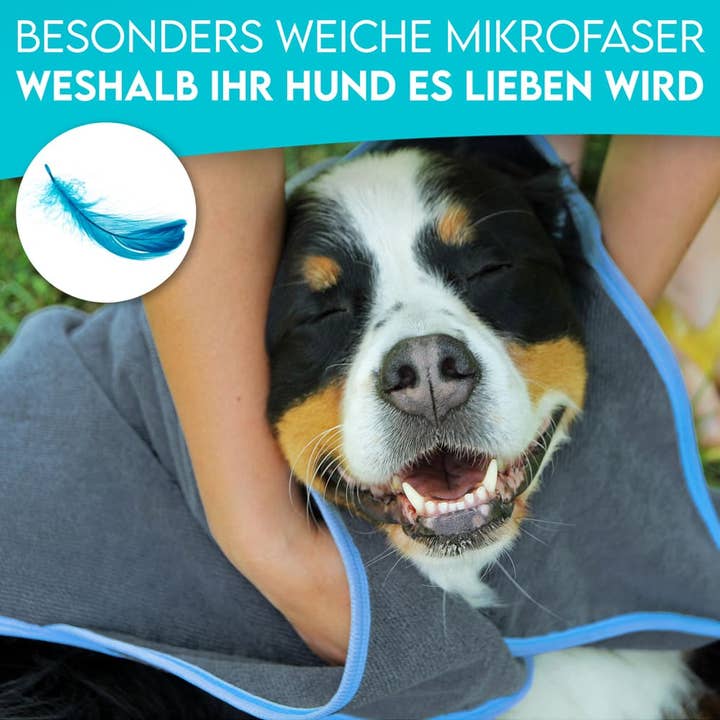 HUND IST KÖNIG - Wholesale Pet Towel - Dog - HUND IST KÖNIG® dog towel - extra absorbent (130x75cm)3