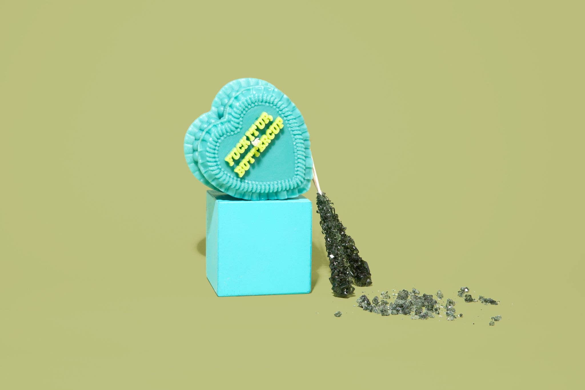 FUN CLUB – wholesale Novelty candle – Fuck It Up Buttercup Heart Candle (gift for women, funny)5