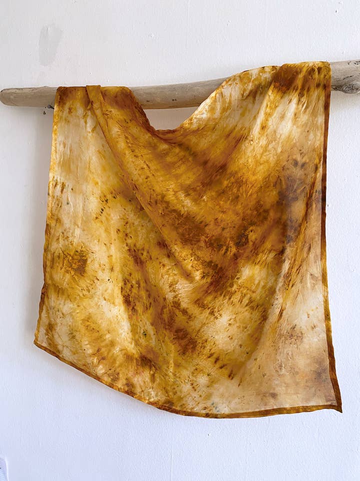 Golden Sands Silk Bandana for wholesale by Explore Designs By Emelia Prince Ruyle