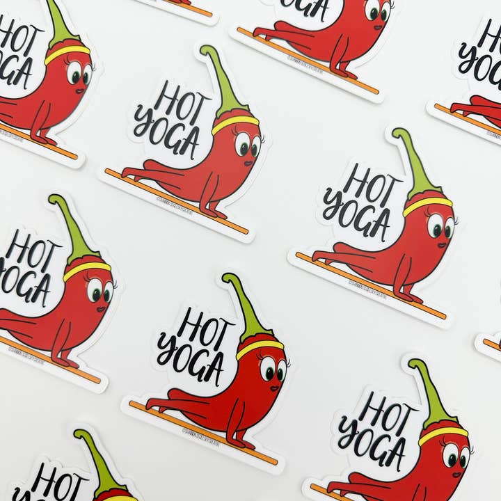 Shannon Segelsky Creative - Wholesale Sticker - Hot Yoga - Chili Pepper Vinyl Sticker3