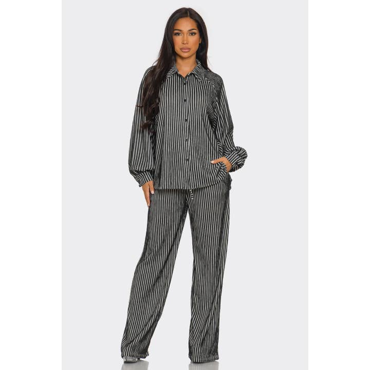 HiteJeans - Wholesale Top & pants set (NOT Loungewear) – Women's - Button Down Shirt and Pant Set10
