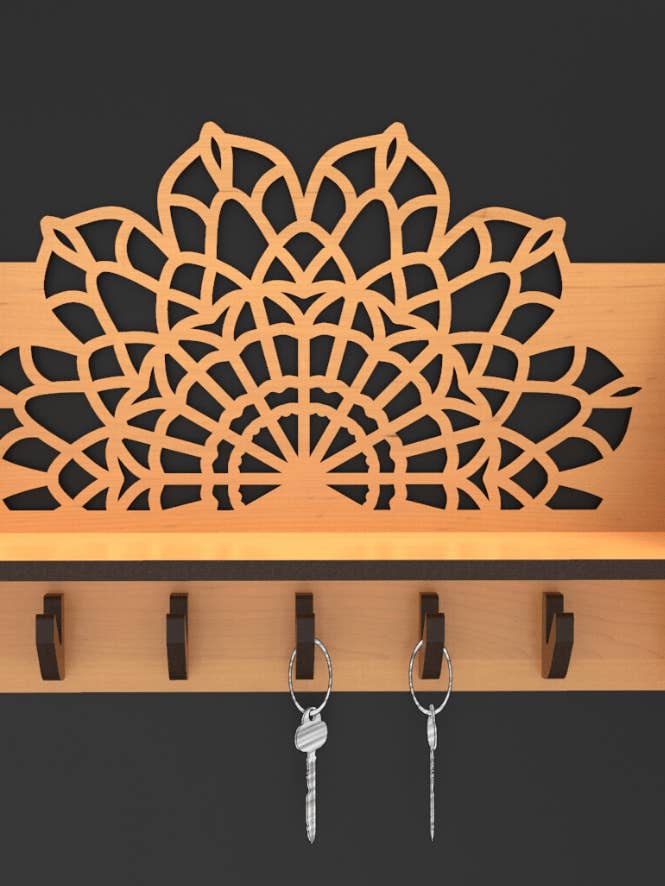 Llavero de madera hecho a mano, decoración de pared para venta al por mayor de Laser by D.A.M.