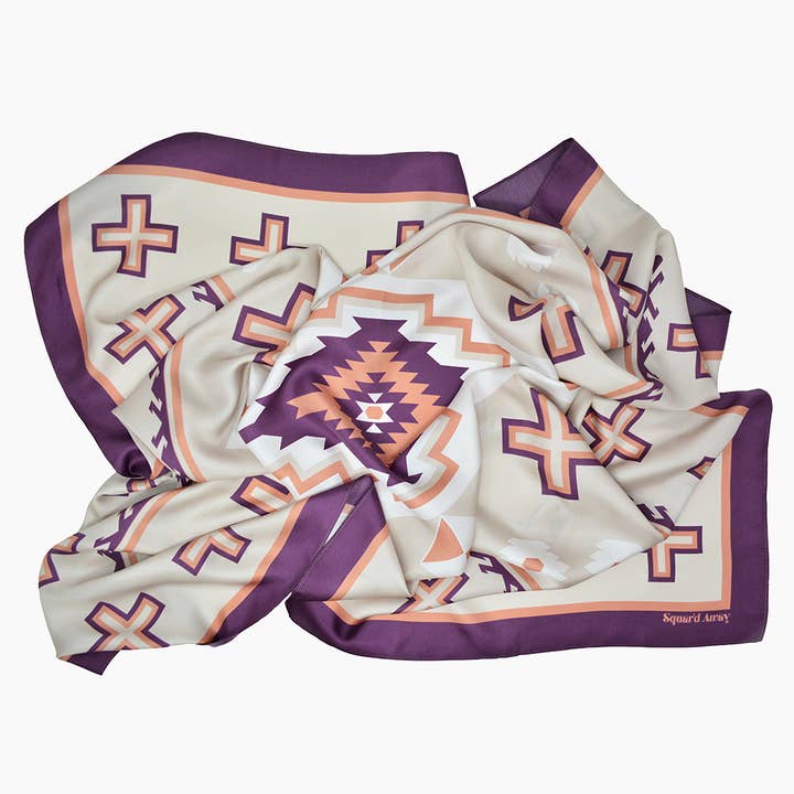 La Piramid Square Tørklæde - Mauve for engroshandel hos Squar'd Away