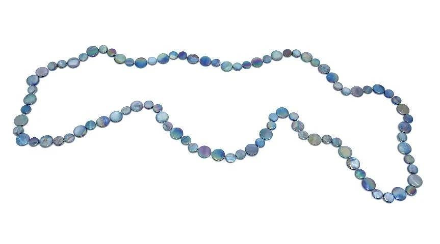 Sea Lily - Wholesale Beaded/Pearl Necklace - 2004 - Navy Single Strand MOP N0