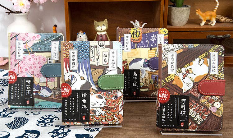 Gohobi （We cover U.S. import duties） - Wholesale Notebook - Gohobi Japanese Cat Magnetic Notebook, Monthly Planner, Study Notebook, Pocket Diary13