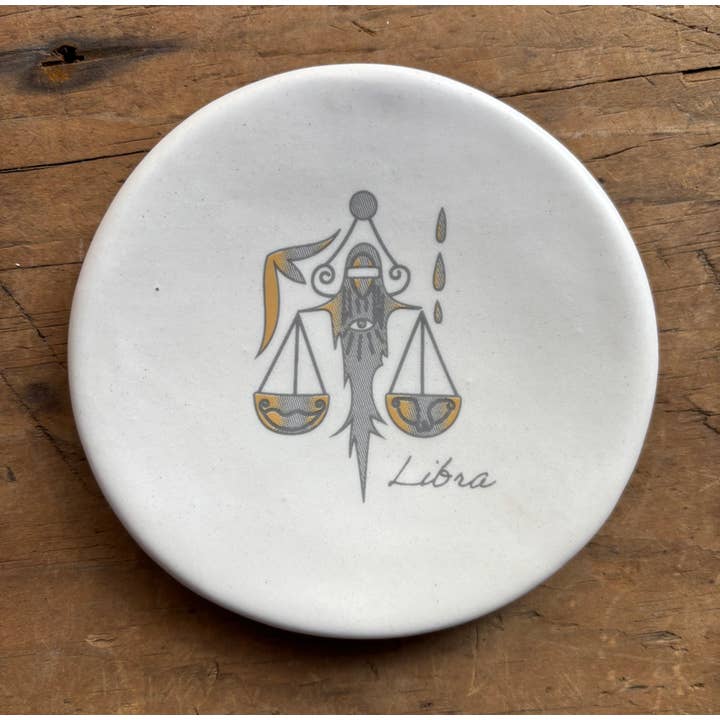 August Ceramics - Wholesale Jewelry Dish - 3.5" Ceramic Zodiac Sign assortment with Tabletop Display 11