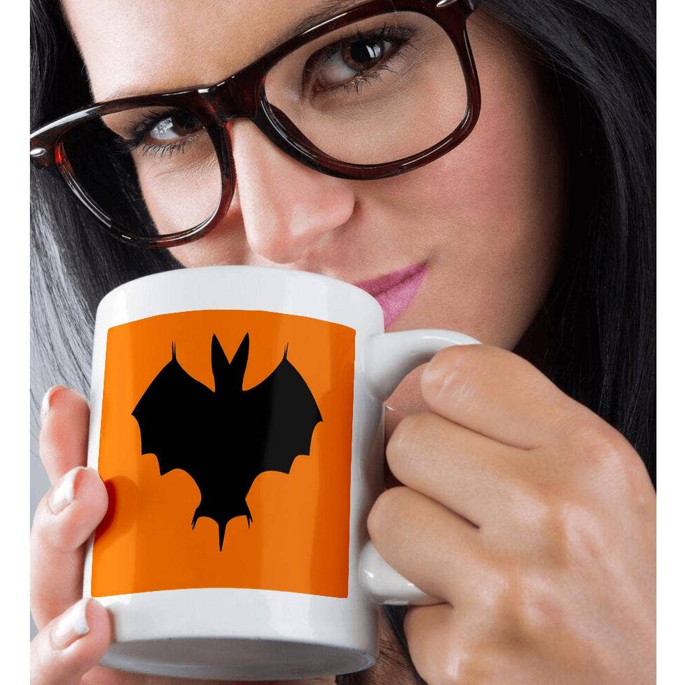 3dRose - Wholesale Coffee Mug - 3dRose, Simple Silhouette Of A Halloween Bat, Mug9