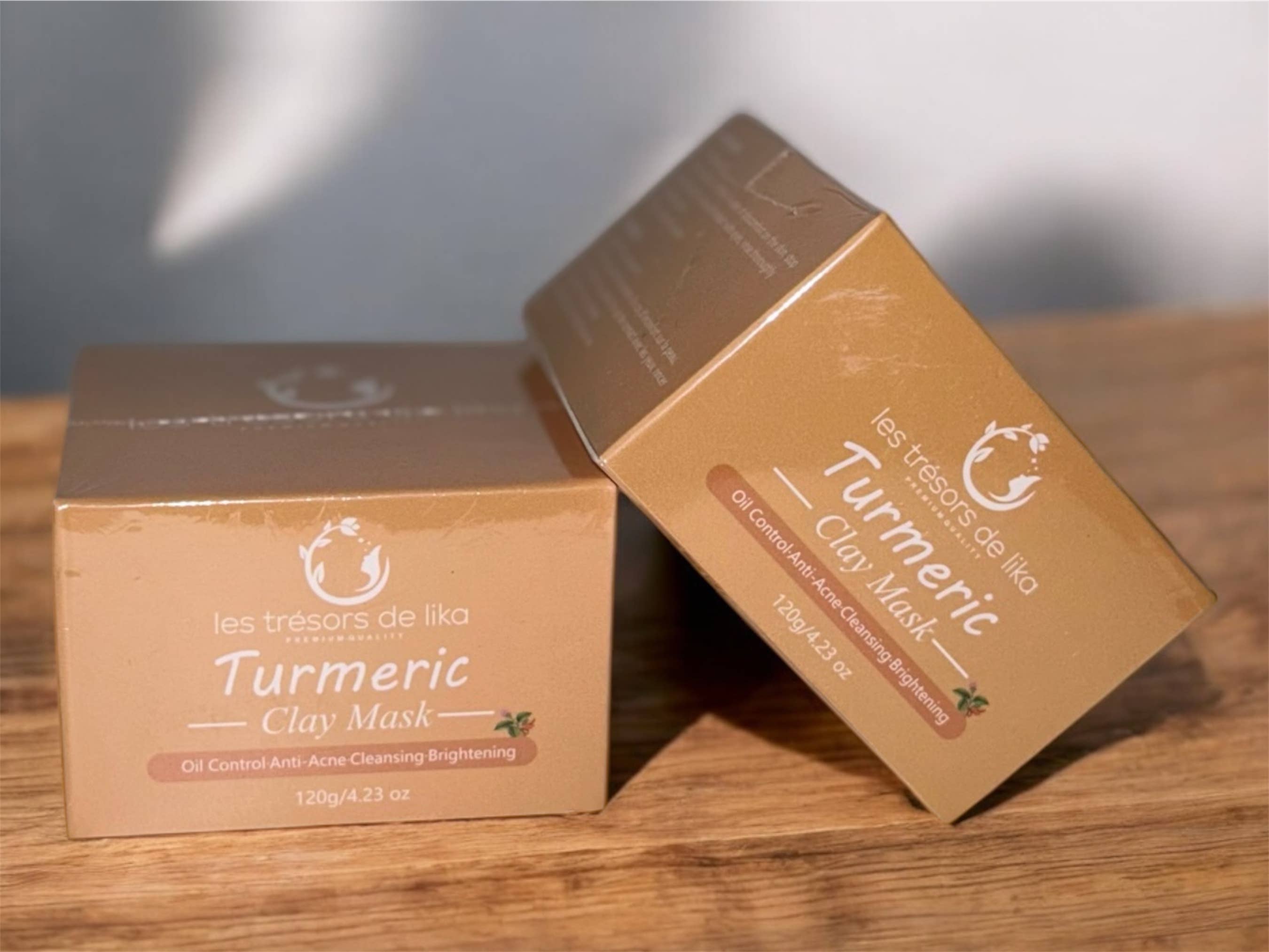 Les trésors de lika - Wholesale Skincare Face Mask - Clay and turmeric mask 120g0