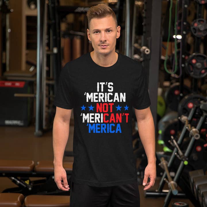 Det er amerikansk unisex t-shirt for engroshandel hos Souverista