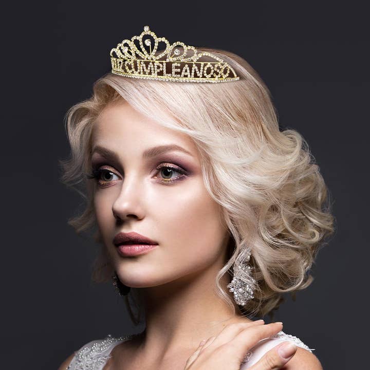 Sensibling Corp. - Wholesale Tiara - Women's - FELIZ CUMPLEANOS Message Party Tiara