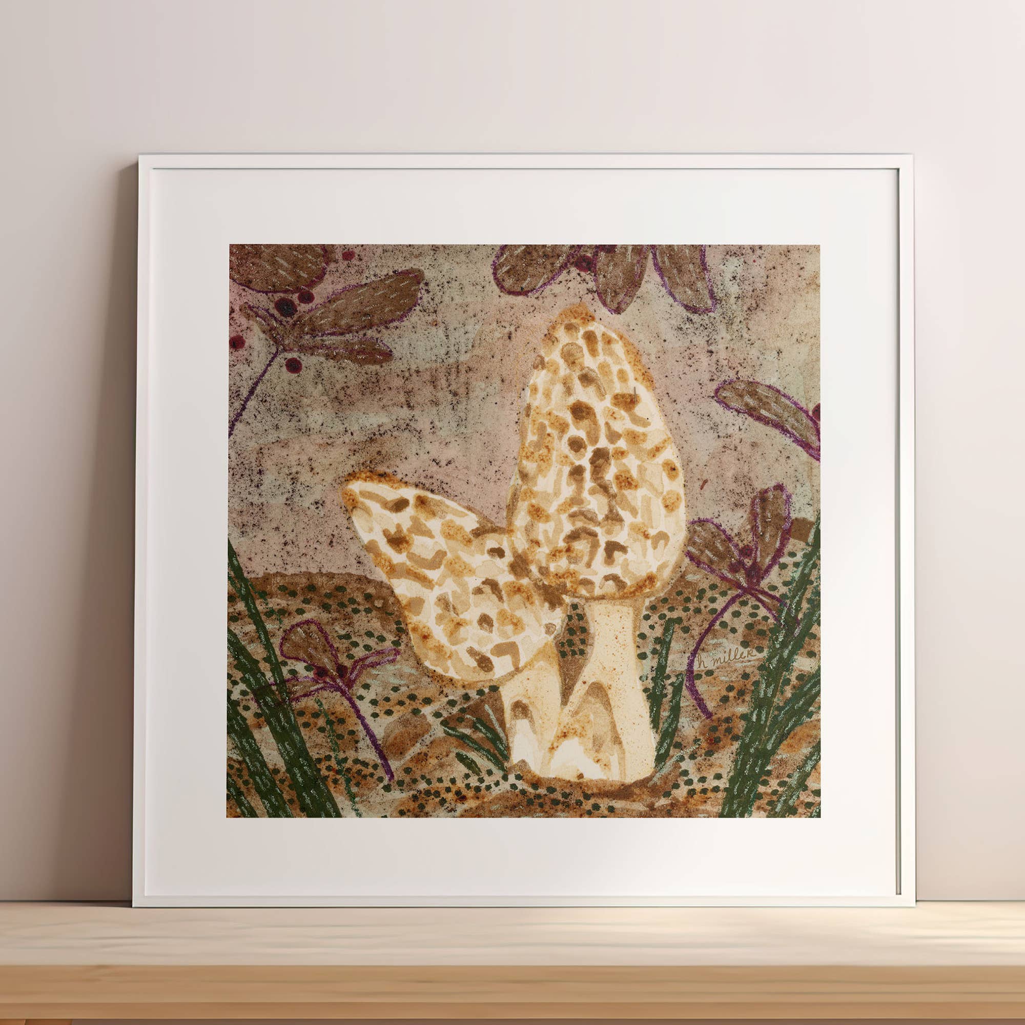 H Miller Ink Illustration Art wholesale products - Wholesale Art Print - Cottagecore Mushrooms | Art Print | Wall Art & Home Decor4