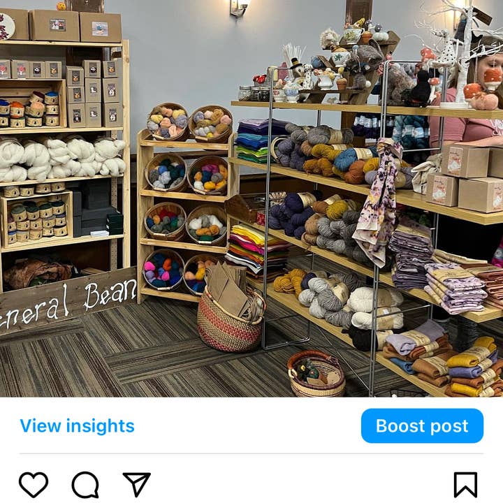 The General Bean - Venta al por mayor Material para manualidades - Lana para afieltrar con aguja - 100 gramos Crema - Lana de núcleo1