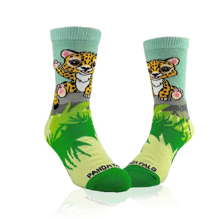 Sock Panda - Wholesale Socks - Kids - Waving Cheetah Socks from the Sock Panda (Ages 3-7)3
