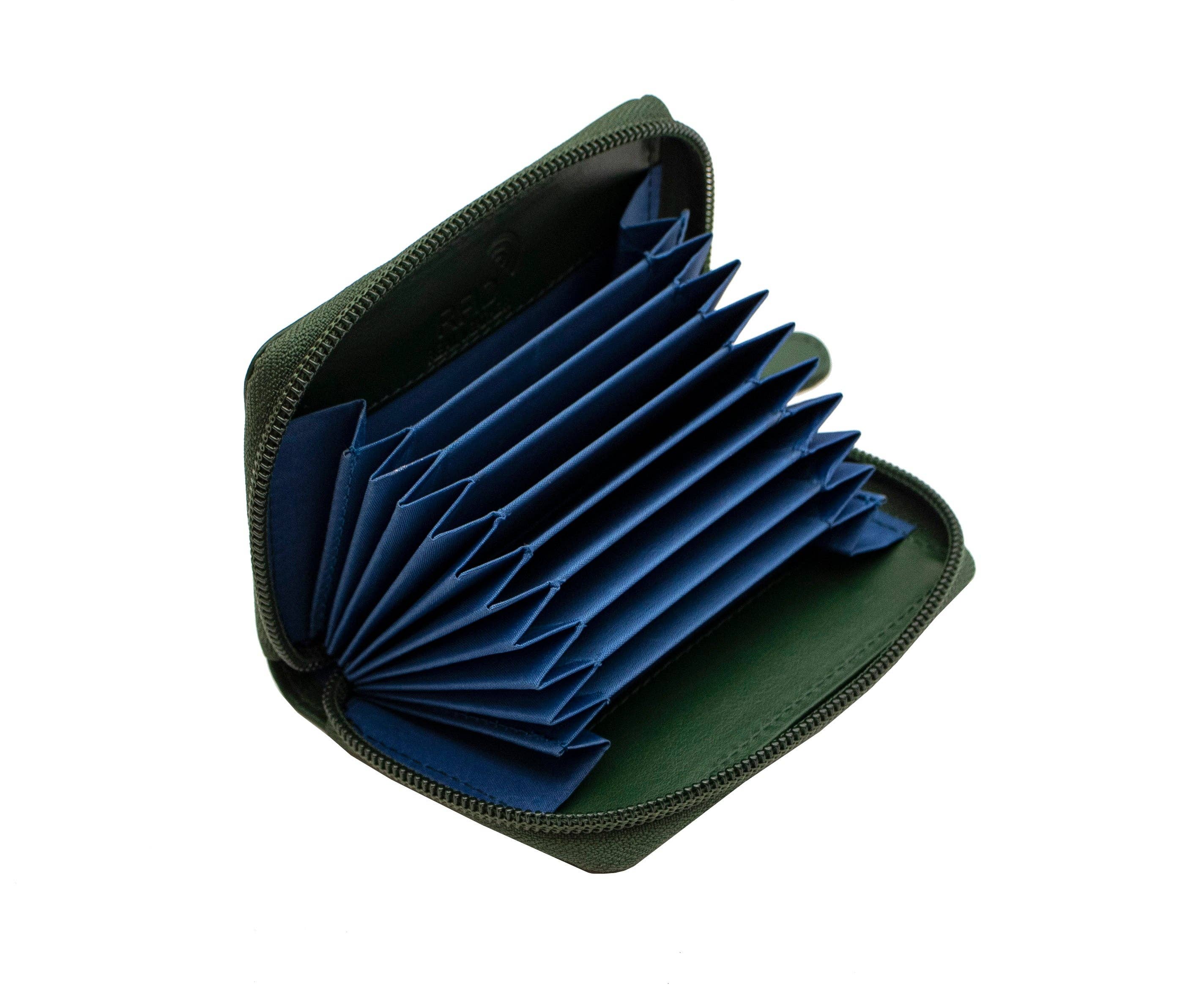 PRIMEHIDE - Wholesale Card Holder - Unisex - Concertina Leather RFID Credit Card Holder - 78081