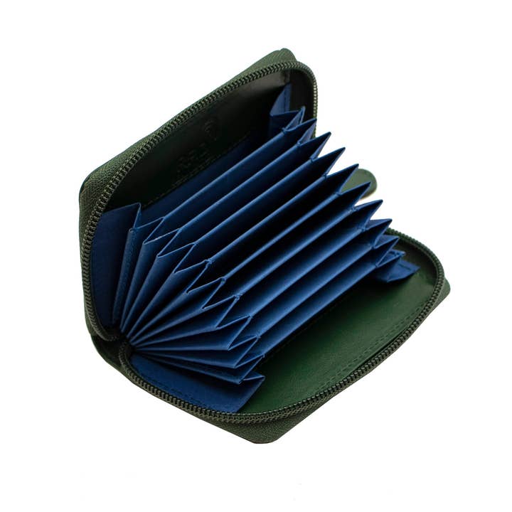 PRIMEHIDE - Wholesale Card Holder - Unisex - Concertina Leather RFID Credit Card Holder - 78081
