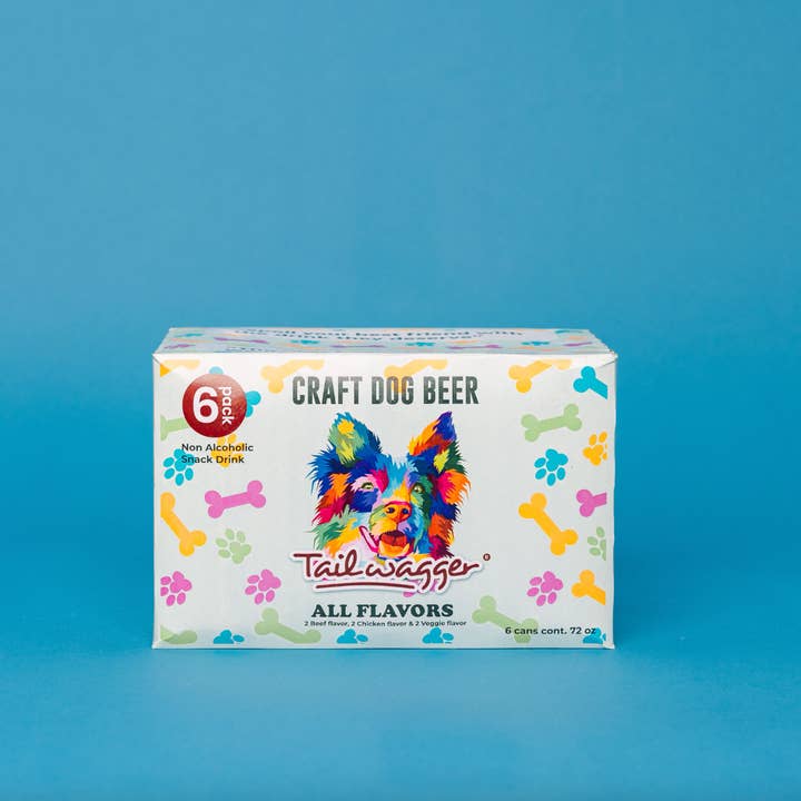 Tailwagger Dog Beer - Wholesale Pet Food - Dog - 6 pack All Flavors Craft Dog Beer