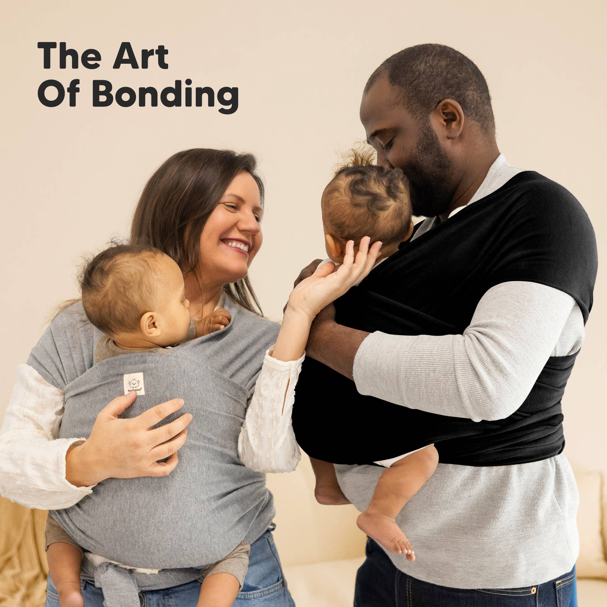 Classic Gray KeaBabies Original Baby Wrap Carrier for wholesale on Faire7