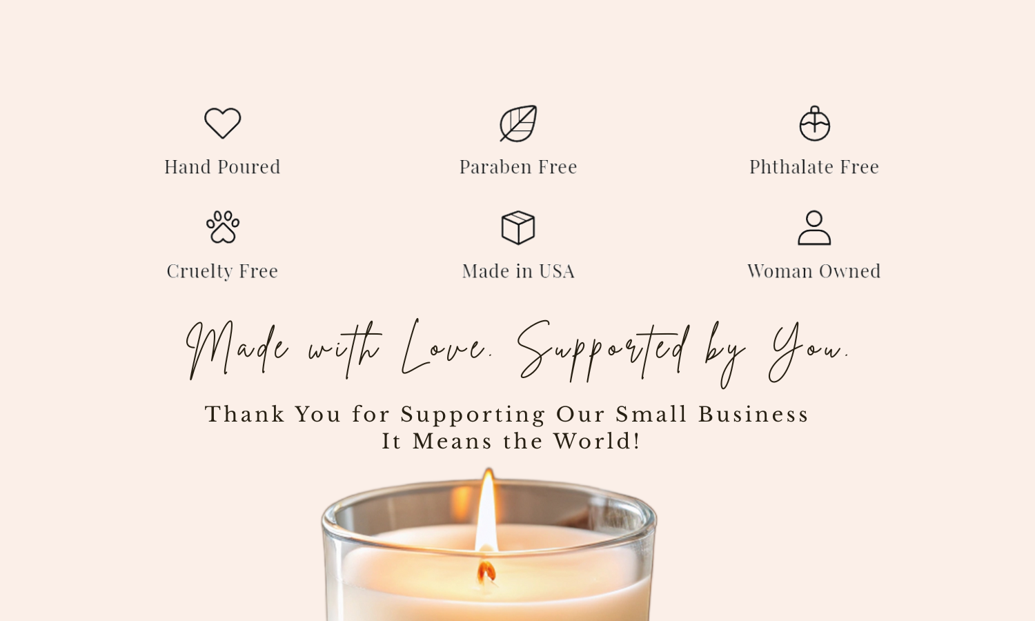 Midnight Embers Candle Co. - Wholesale Jar/Filled Candle - Amber Noir 8 oz. Luxury Cozy Handmade Candle 4