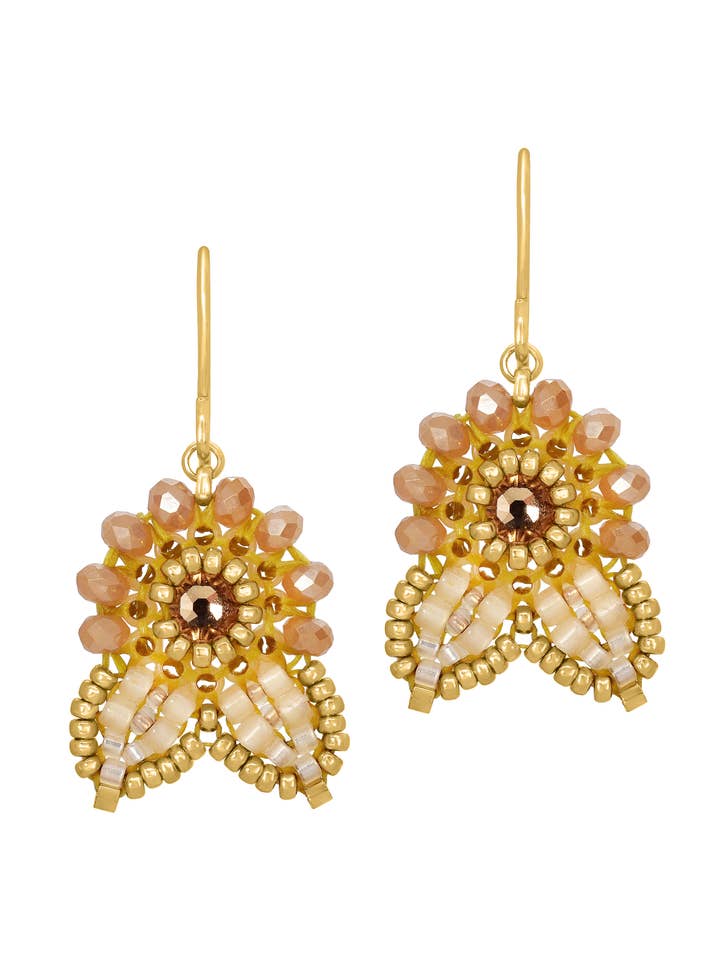 Abstract Earrings in Gold, style E24730 for wholesale by Miguel Ases