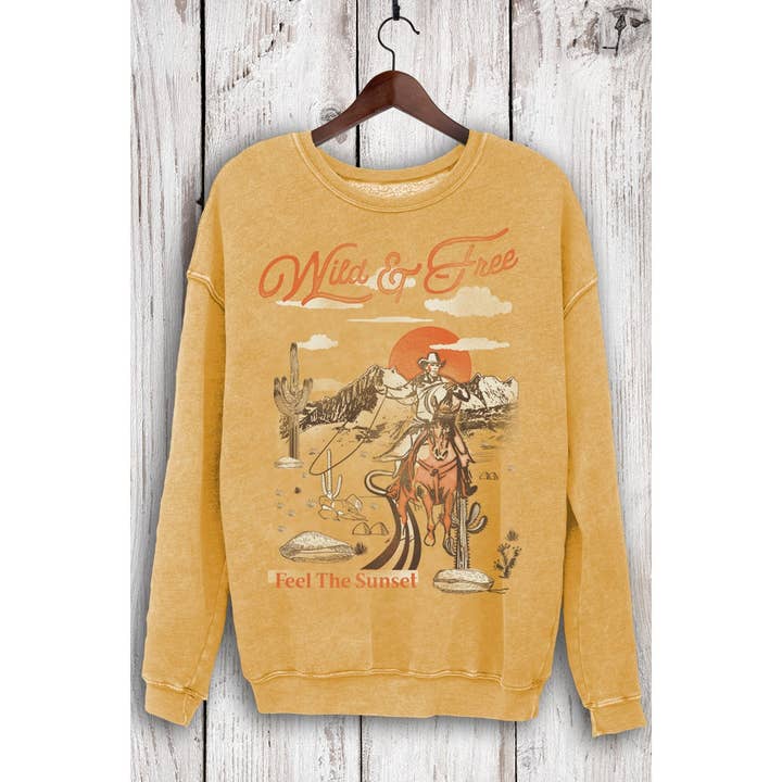 HRTandLUV - Wholesale Graphic Sweatshirt - Women's - WILD N FREE MINERAL SWEATSHIRTS7