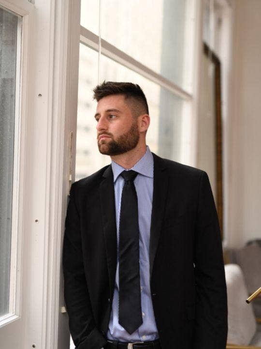 English Threads - Wholesale Button Down Shirt - Men's - Royal Blue Striped Poplin Shirt - Regular Fit5