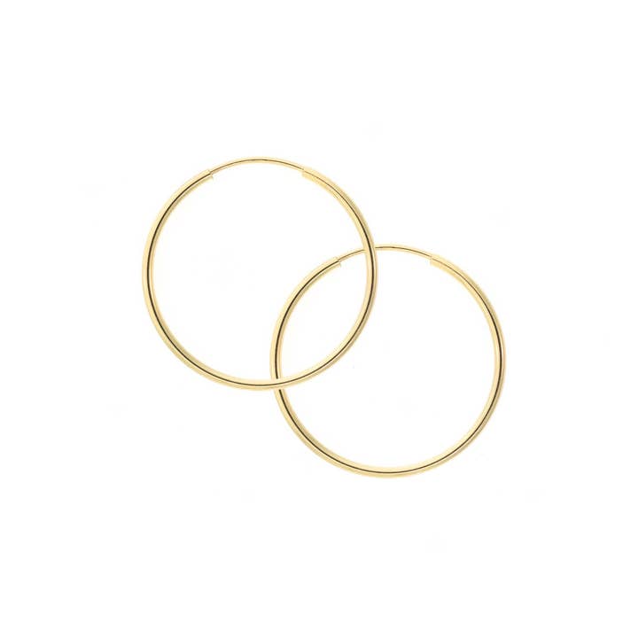 Audrey Gold Infinity Hoop Small for wholesale by CARDEN AVENUE