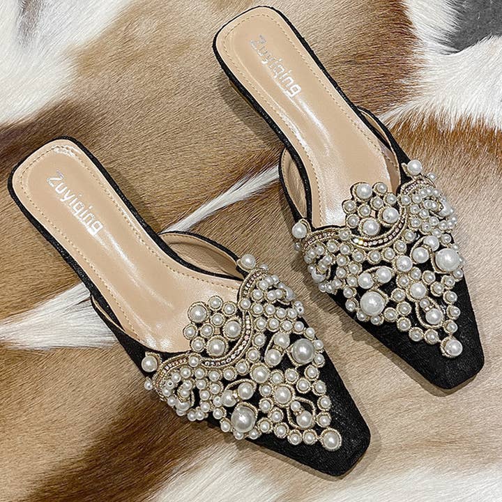 NEW STYLE THICK HEEL PEARL DECORATED SLIPPERS_CWSHS0702 for wholesale by ACCITY
