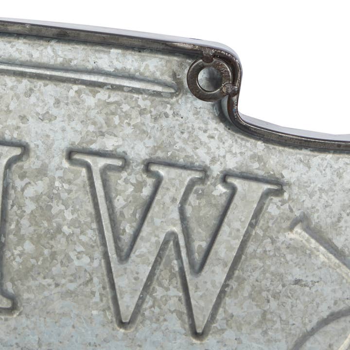 UMA Home Decor - Wholesale Wall Accent - Coastal Blue Metal Wall Decor - Sign Sculpture