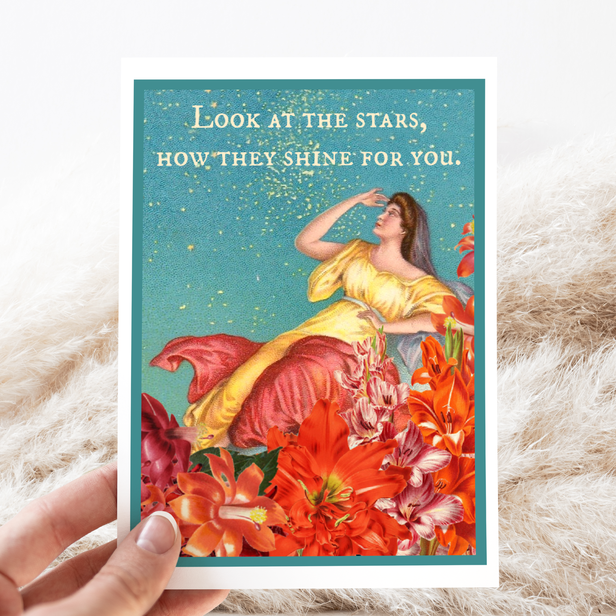 Cheerful Whimsies - Wholesale Everyday Greeting Card - Greeting Card. Look At The Stars, How They Shine For You.3
