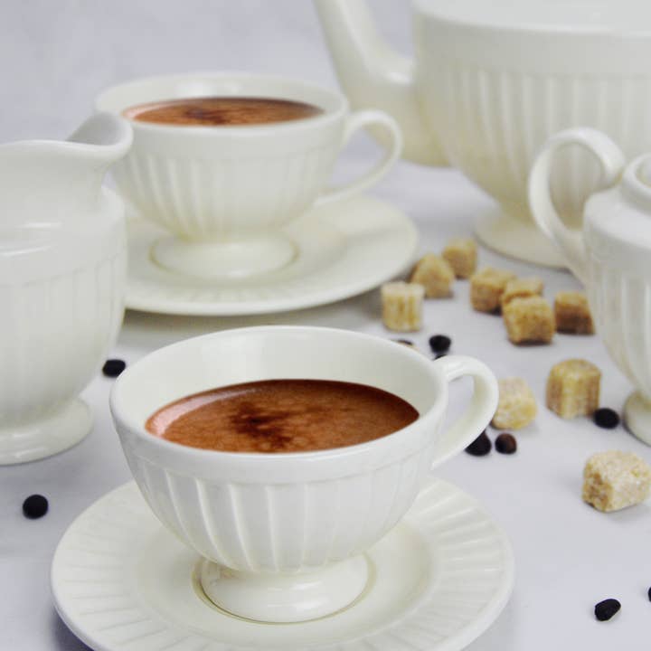 Arcucci Trade - Wholesale Coffee/Tea Cup - WINDSOURWHITE 22CL VINTAGE STONEWARE TEA MUG