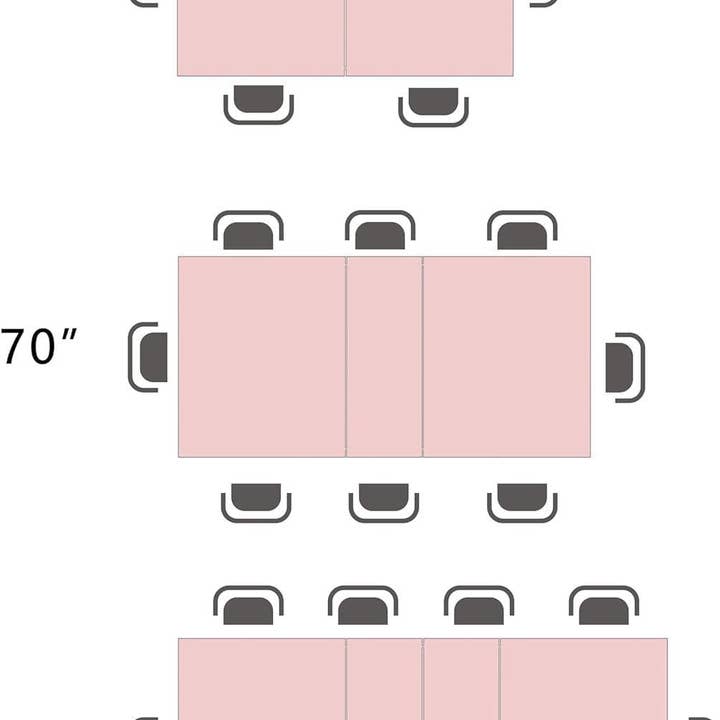 Expandable Dining Table For 6 To 8 Seater Brown Engineered Wood for wholesale on Faire4