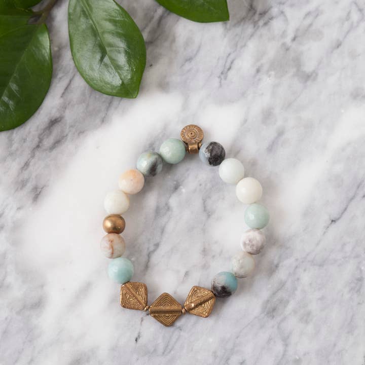 Baizaar - Wholesale Charm/Dangle Bracelet - Stone Bracelet with Three Diamond and Sun Charm2