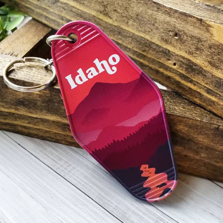 Mad River – Porta-chaves - Unissexo por atacado – Chaveiro de hotel retrô personalizável - Estado personalizado0