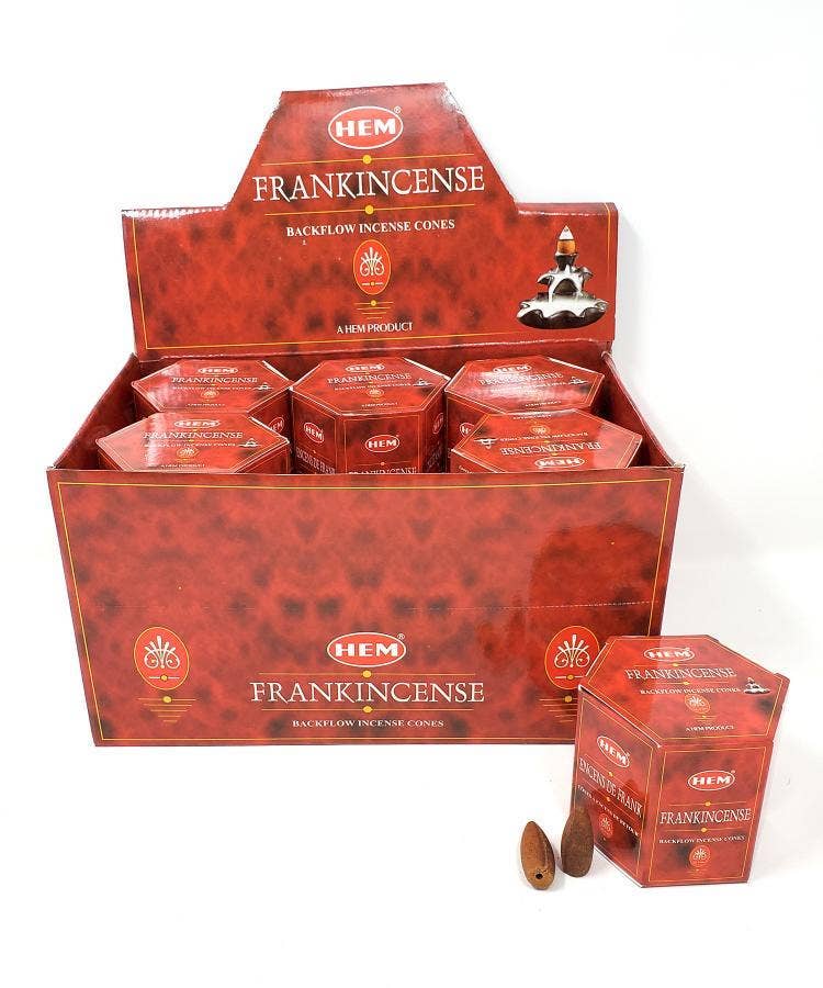 GREENROOTS USA LLC - Wholesale Incense - Hem Backflow Cones- Frankincense (12 Pack/Box)0