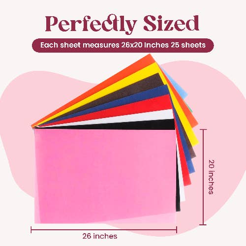 Purple Papers - Wholesale Tissue paper - Gift Tissue Paper 20"x26" - 25 Colors Pack of 5 - 500 Sheets2