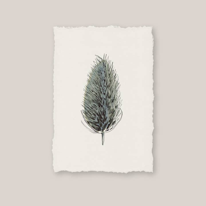 Inky Thistle Print for wholesale by The Hatched Line