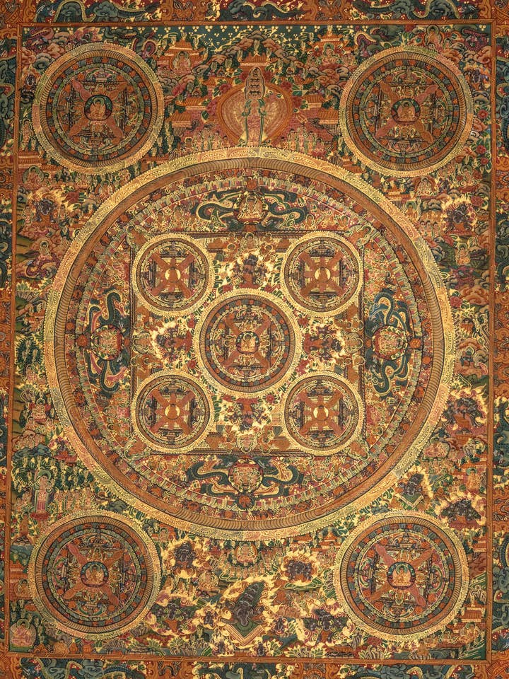 Buddha Mandala Thangka for wholesale by Lucky Thanka